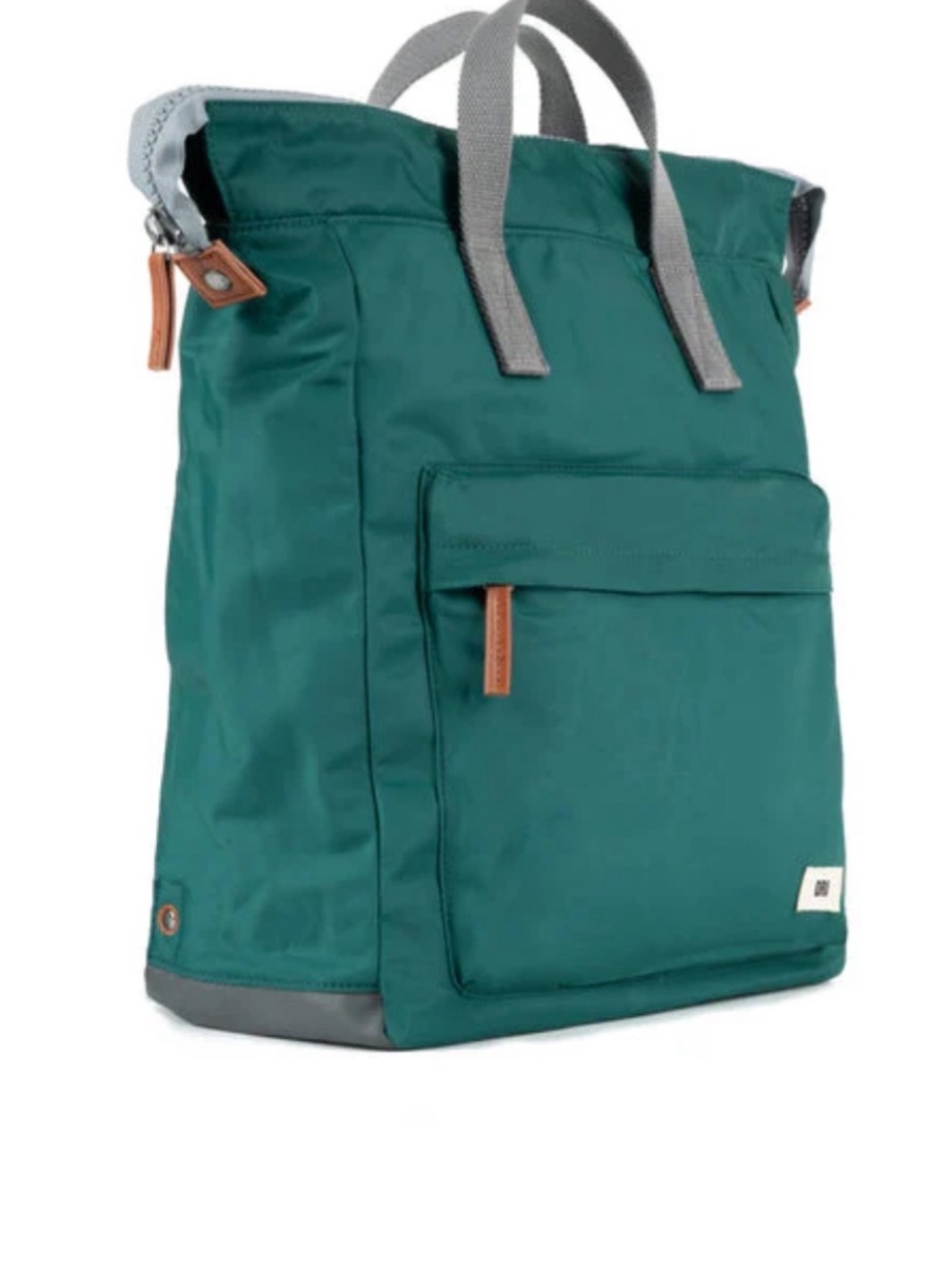 Teal Tote-Style Men's Backpack - Picture 2 of 11